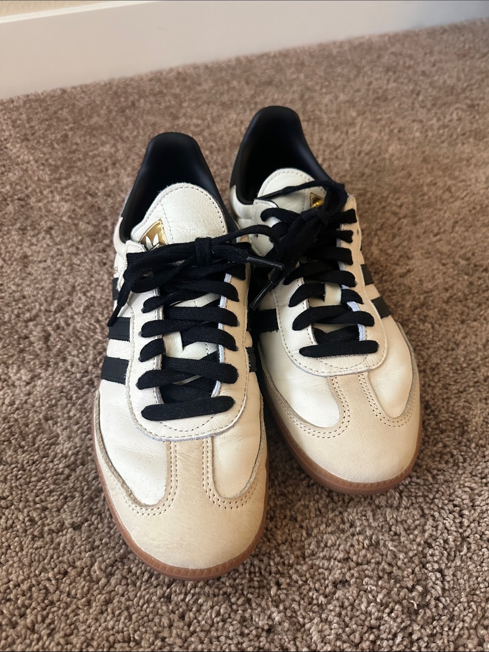 Adidas Sambas Cream/Black
